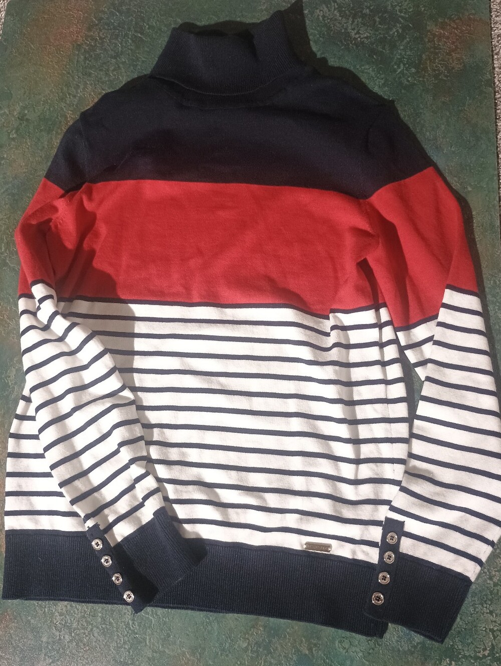 Tommy Hilfiger Navy Ribbed Turtleneck